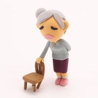 腰痛の中高年女性