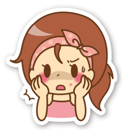 ショックを受ける女性