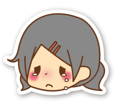 痛みに涙する女性