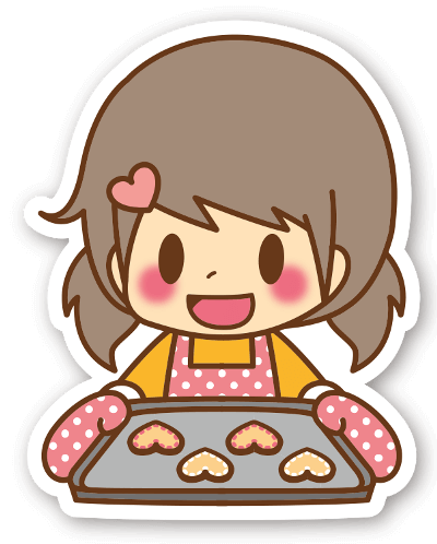 お菓子を作る女性