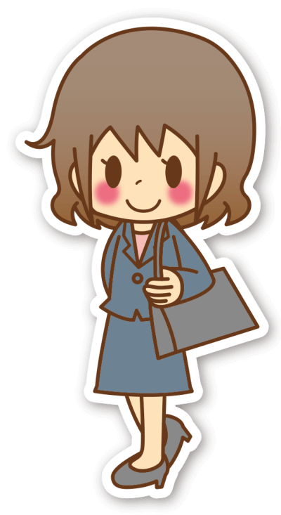 立ち仕事をする女性