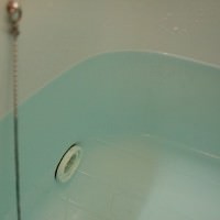 半身浴のお湯は半分で