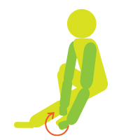 足首ストレッチ