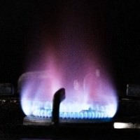 ガスコンロの火