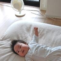 夏場の赤ちゃん
