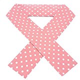 クールストール ピンク×水玉ドット柄 保冷剤付