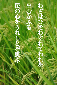 わざはひをわすれてわれを出むかふる民の心をうれしとぞ思ふ