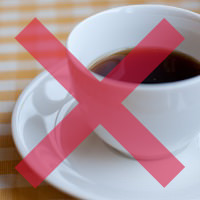 コーヒーやお茶はNG